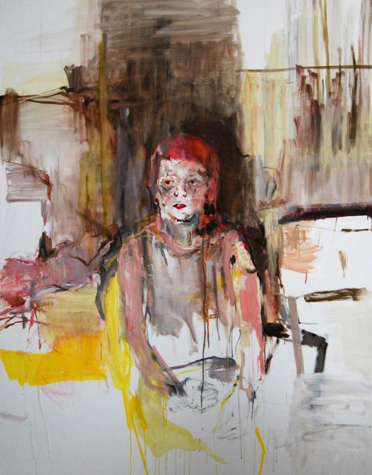 Edwige Fouvry, Le piano, huile sur toile, 100x150 cm, 2011 © Edwige Fouvry, Le piano