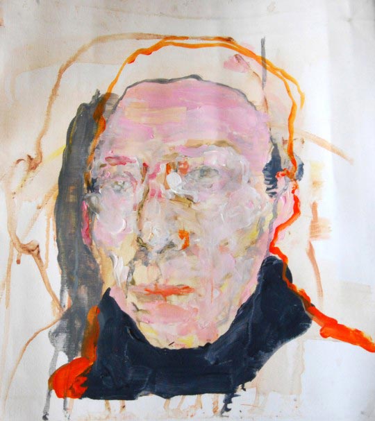 Edwige Fouvry, Prétendant 01, huile sur toile, 40x40 cm © Edwige Fouvry, Prétendant 01
