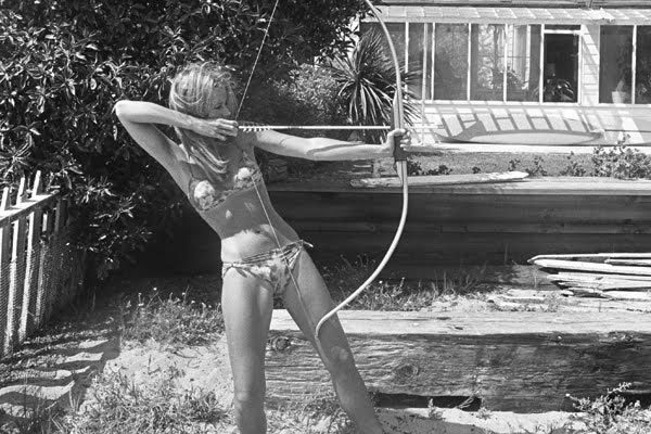 Dennis Hopper, Jane Fonda (with bow and arrow), 1965 