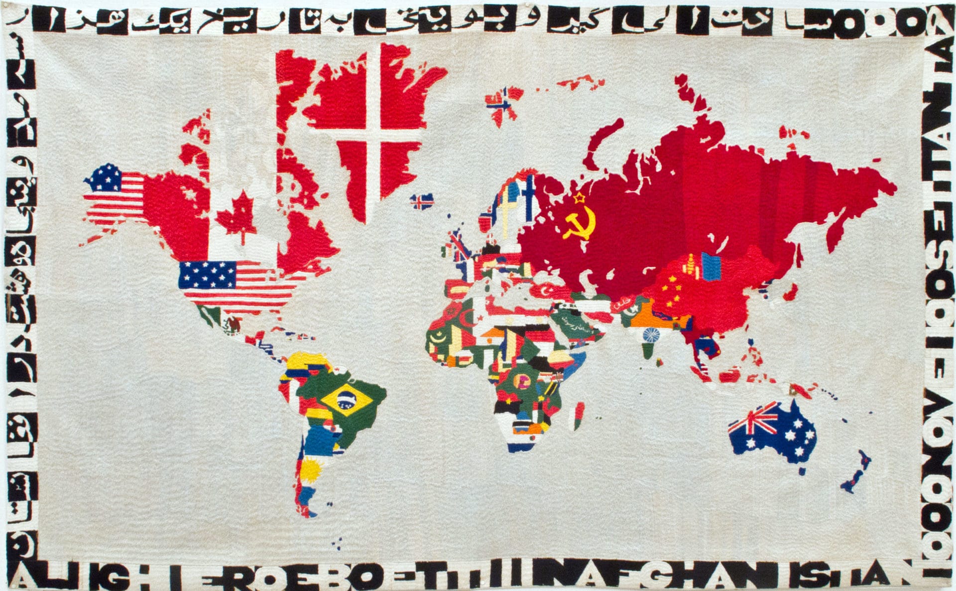 Alighiero Boetti, carte du monde, 1979