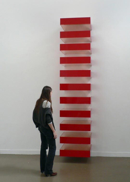 Simon Nicaise, Sans Titre, d'apres une piece de Donald Judd, 2010 