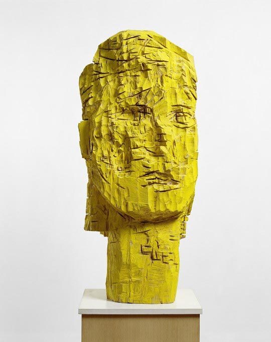 Dresdner Frauen – Karla / Femmes de Dresde – Karla, 1990, Frêne et tempera, 158 x 67,5 x 57 cm, Collection Froehlich, Stuttgart, Photo : Jochen Littkemann, Berlin © Georg Baselitz