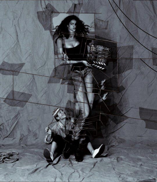 Jean-Paul Goude, Farida dans son propre rôle, Paris, 1992, Ekta découpé