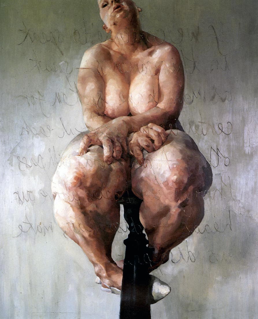 Jenny Saville, Propped, 1992, Oil on canvas
