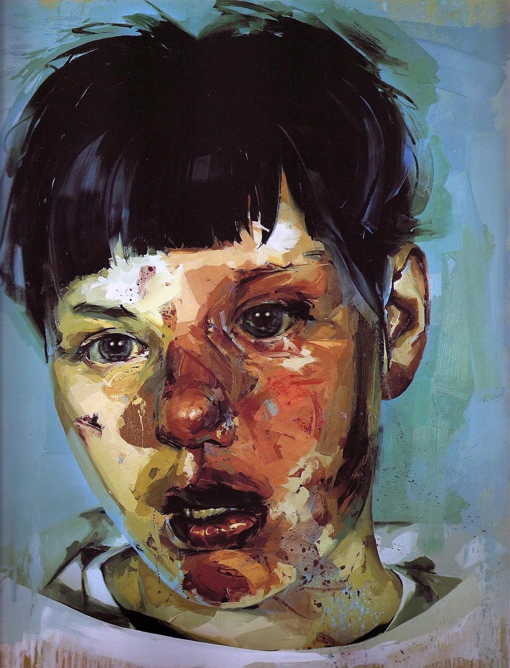 Jenny Saville, Red Stare Head IV, 2006-2011, Oil on canvas