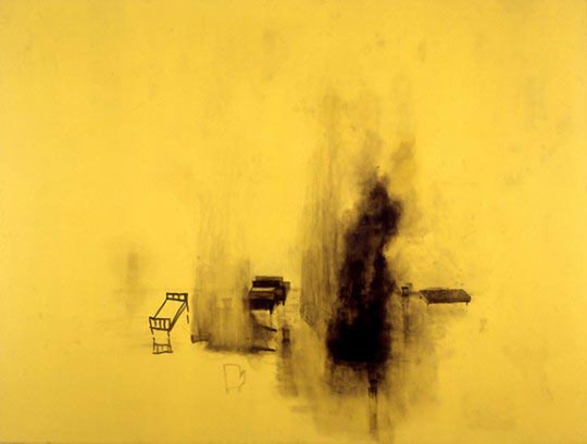 Guillermo Kuitca, Untitled, 1994, oil and acrylic on canvas, 148 x 195 cm.