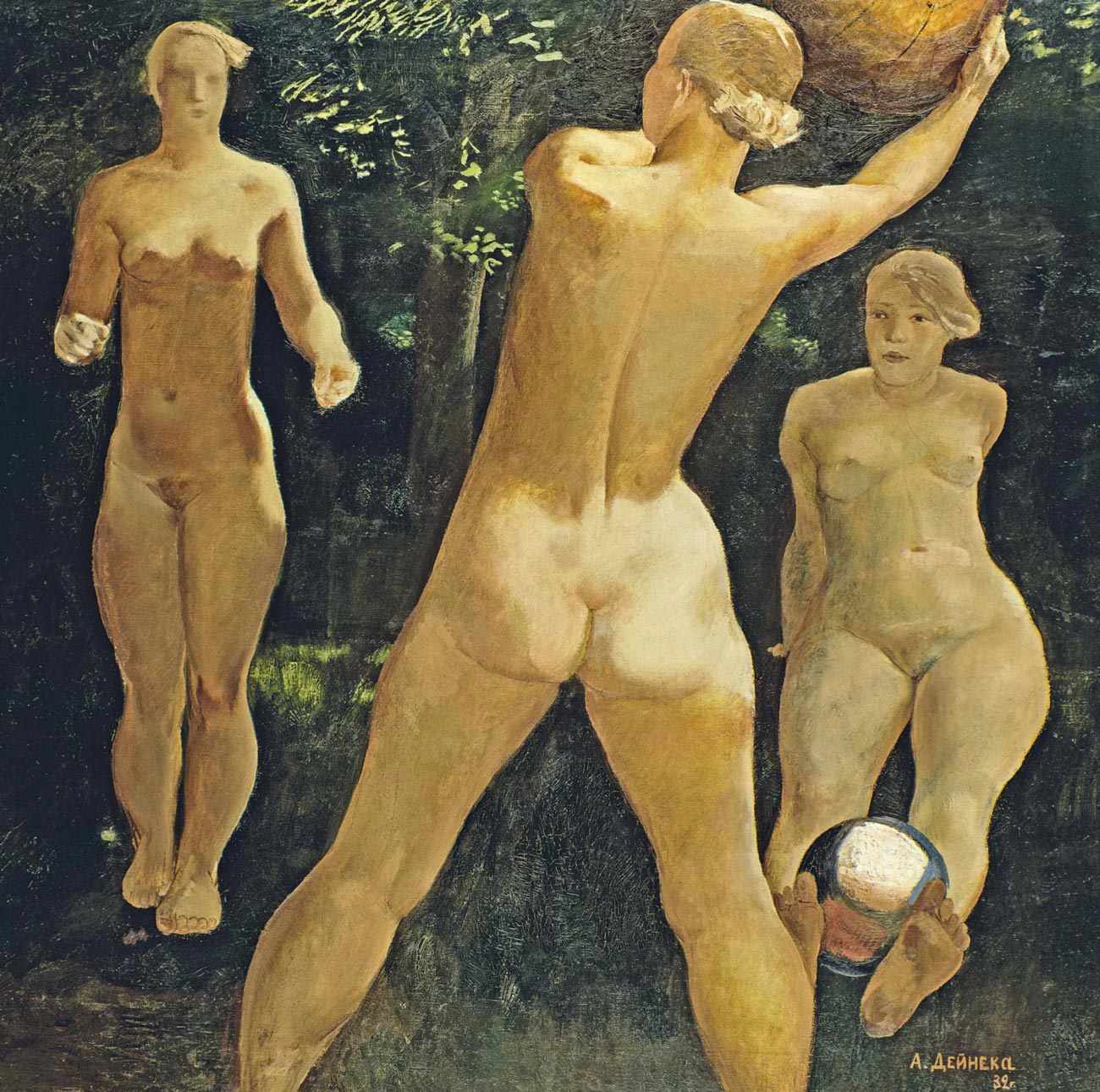 Aleksandr Deineka, Le jeu de ballon, 1932