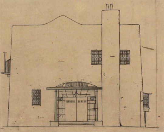 Charles Rennie Mackintosh, An artist's cottage west elevation, 1901, The Hunterian Museum and Art Gallery