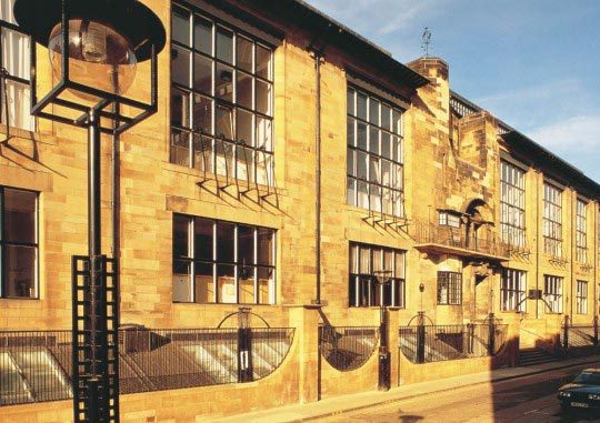 Charles Rennie Mackintosh, The Glasgow School of Art in Garnethill, Greater Glasgow and Clyde Valley Tourist Board