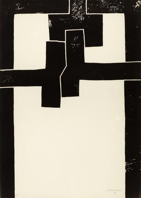 Eduardo Chillida, Barcelona I, ,71 x 50 cm (1971).