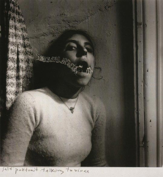 Francesca Woodman, Self portrait talking to Vince