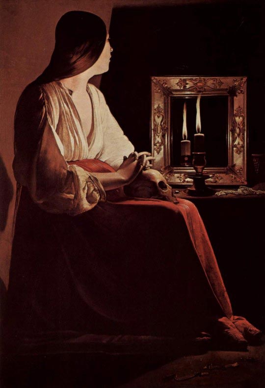 Georges de la Tour, Marie Madeleine, 1638-1648, 133 x 93 cm Metropolitan Museum of Art, New-York 