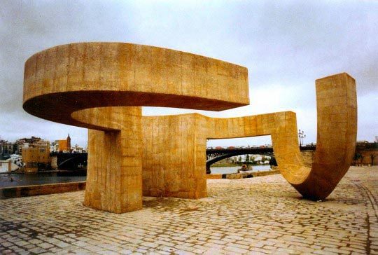 Eduardo Chillida, Hommage à la tolérance, au Muelle de la Sal à Seville.