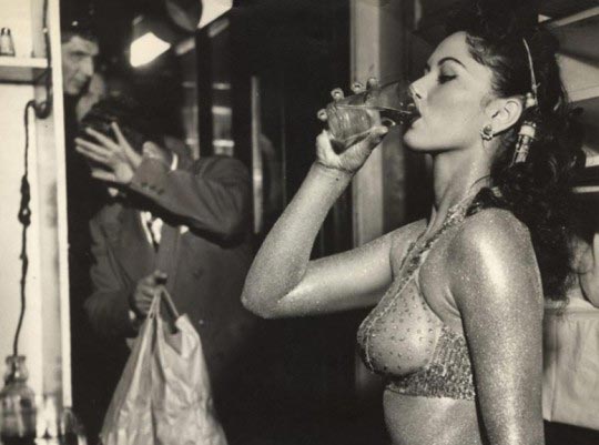 Weegee, The "Gold Stripper", 1950