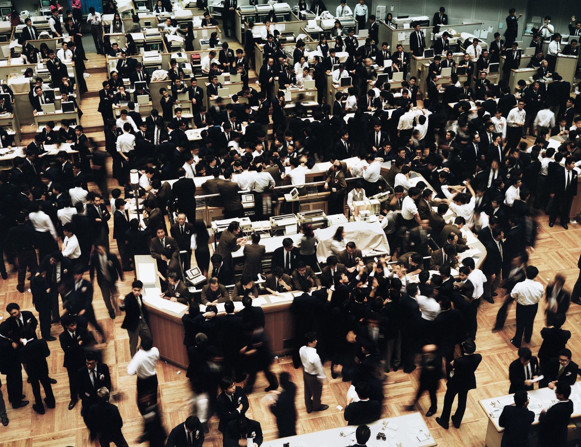 Andreas Gursky, bourse de Tokyo, 1990