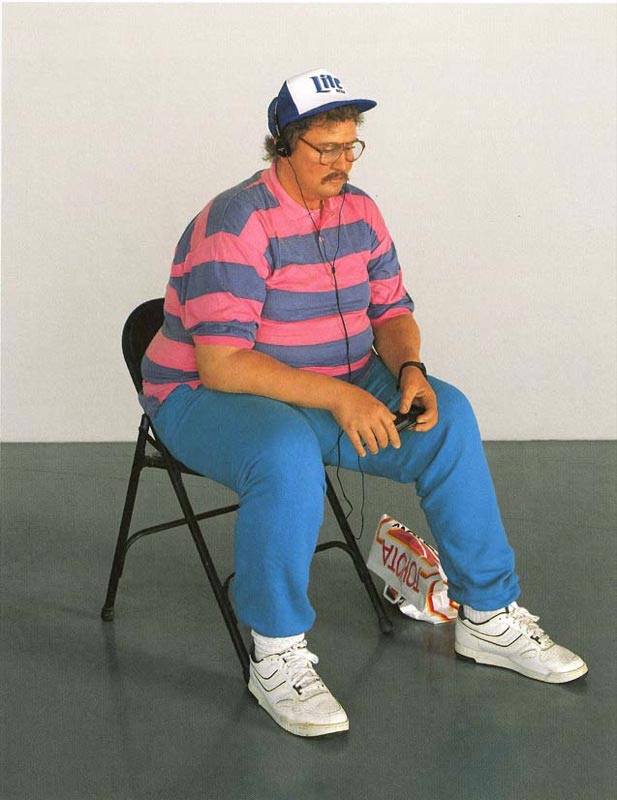 Duane Hanson, Man with Walkman, 1989