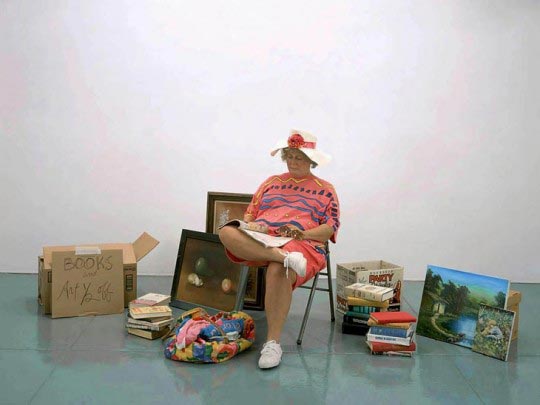 Duane Hanson, Flea Market Vendor, 1990