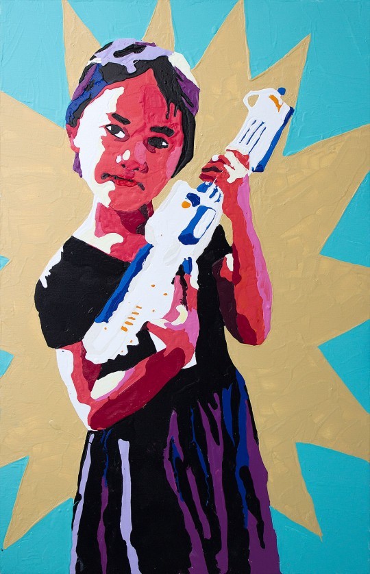 Laura Zimmermann, #263, acrylique sur toile, 60x90cm, mai 2012 