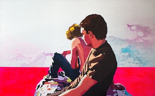 Laura Zimmermann, Le Cap, acrylique sur toile, 160x100cm, juillet 2012 