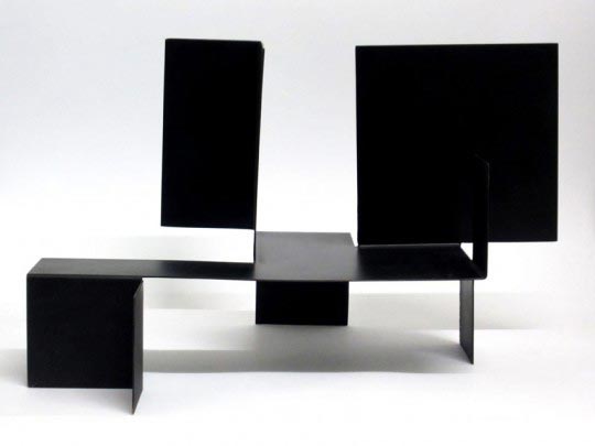 Bruno Munari, Sculpture noire, 1951-1991, 32*40*24cm