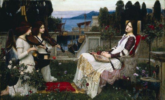 John William Waterhouse, Saint Cecilia (Sainte Cécile), 1895, huile sur toile