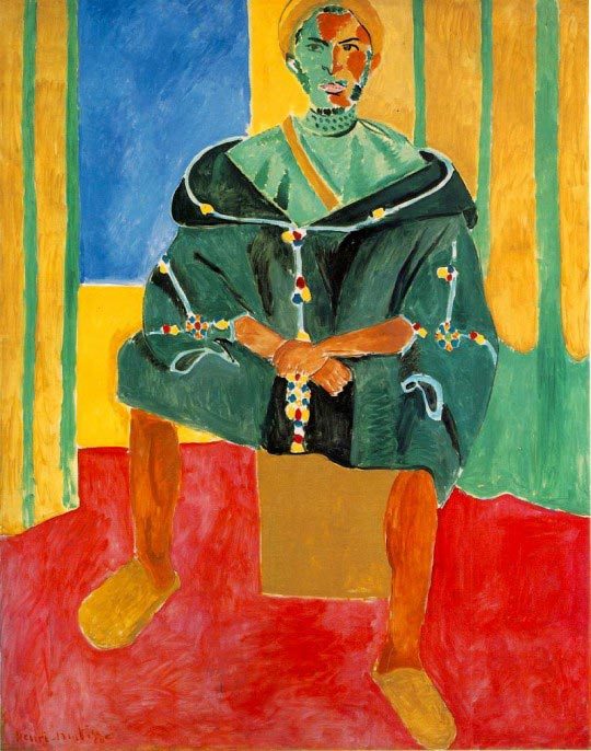 Henri Matisse, Le Rifain assis, huile sur toile, 200 x 160 cm (1912) - Barnes Foundation, Merion (États-Unis).