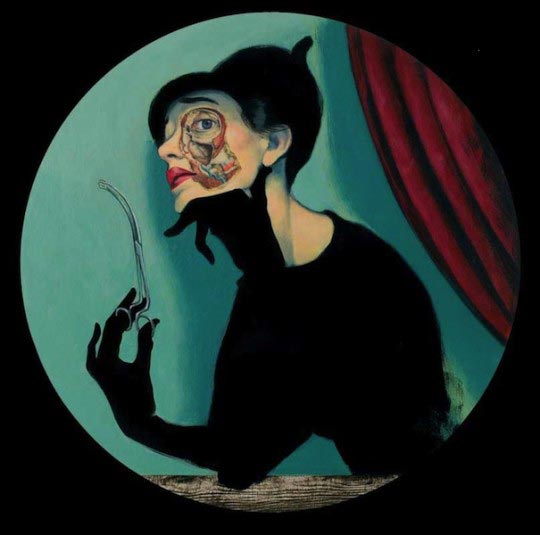 Fernando Vicente, Iris, acrylique sur toile, 60x60cm 
