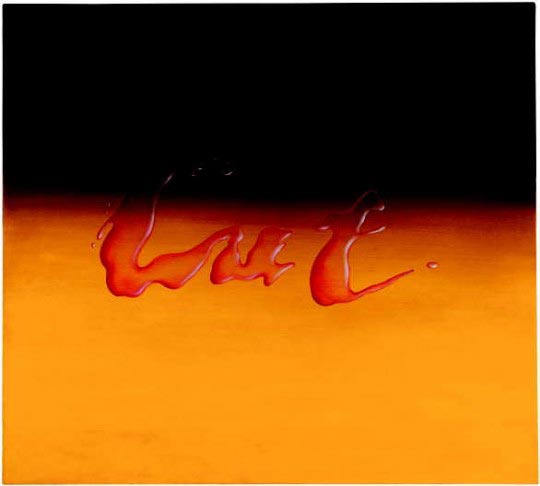 Cut, 1969, oil on canvas, 91 x 101,6 cm Ed Ruscha