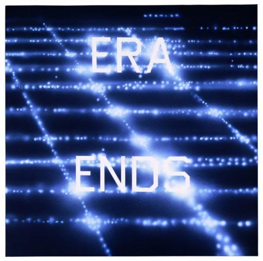 Era Ends, 1986, oil & enamel on canvas, 162 x 162 cm  Ed Ruscha