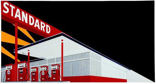 Standard Station, Amarillo, Texas, 1963, oil on canvas, 163 x 300 m Ed Ruscha