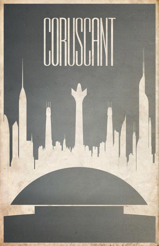 Justin Van Genderen, Coruscant, Star Wars, 2046design