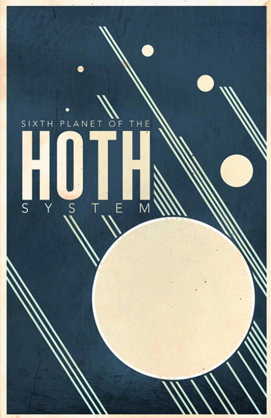 Justin Van Genderen, Sixth planet of the Hoth System, Star Wars, 2046design