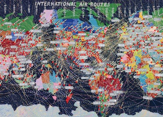 Paula Scher International Air Map