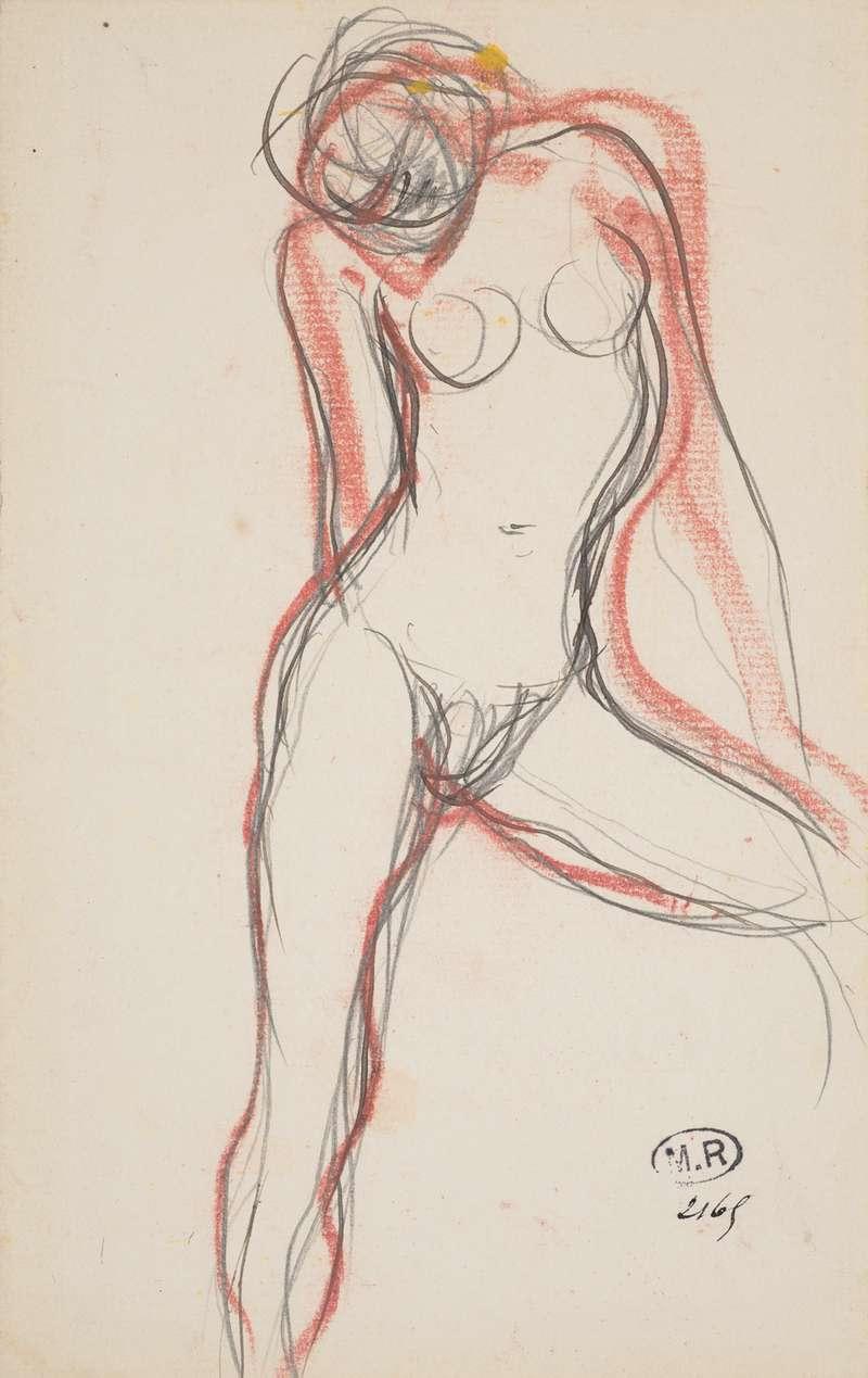 Auguste Rodin, Femme nue à la jambe gauche écartée 