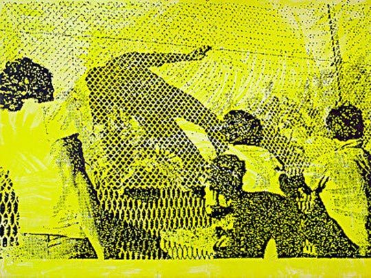 Amerikanisch-Mexikanische Grenze, 1984 Sigmar Polke