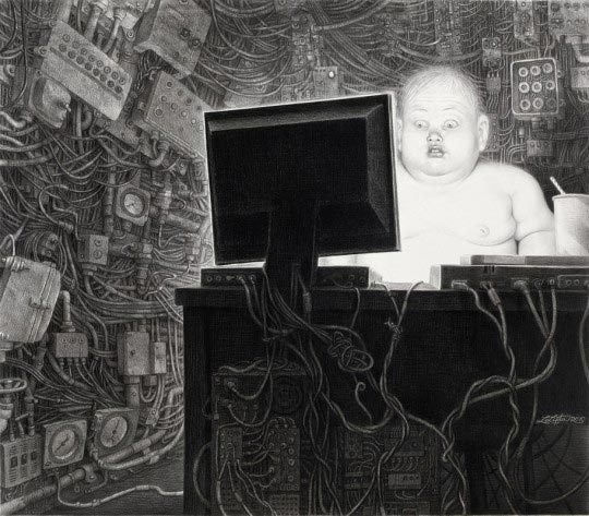 Laurie Lipton, Info Glut, 2010