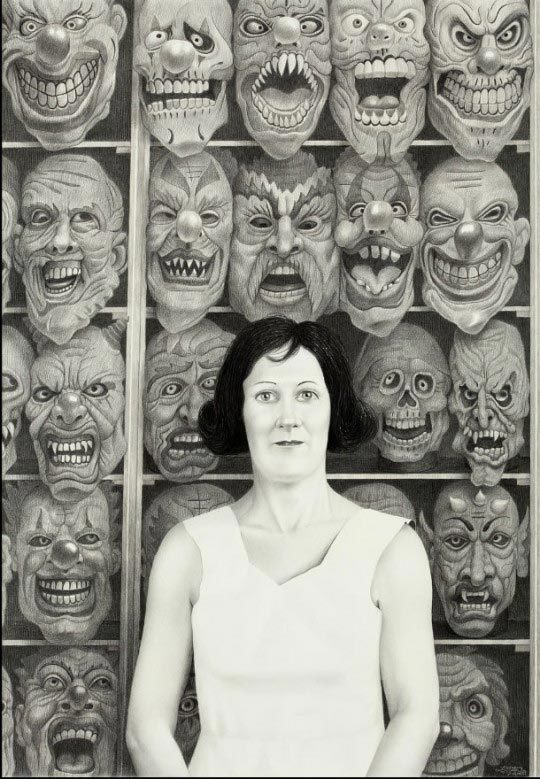 Laurie Lipton, Mask, 2008 