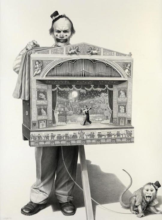 Laurie Lipton, Organ Grinder, 2010