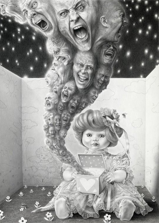 Laurie Lipton, Pandora’s Box, 2011 