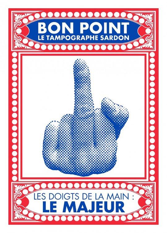 Le Tampographe Sardon, le majeur, Bons Points Modernes