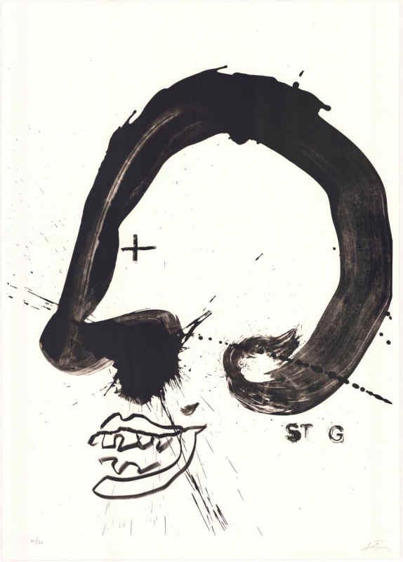 Antoni Tàpies, Improvisations en blanc et noir