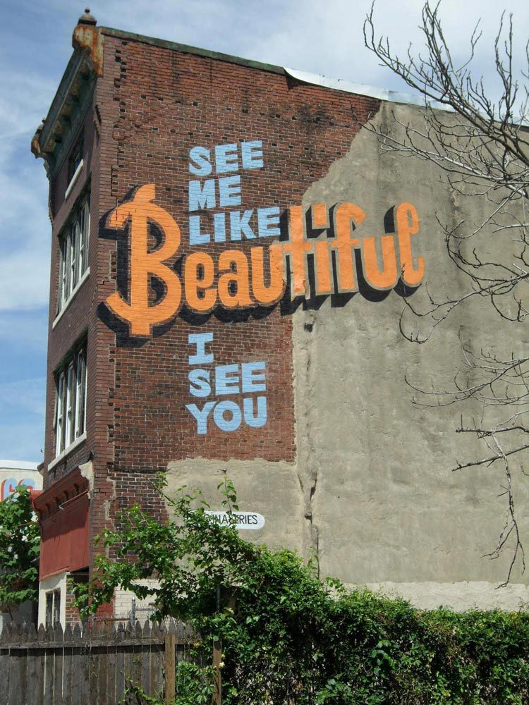 Stephen Powers, Beautiful, A Love Letter For You, City of Philadelphia Mural Arts Program