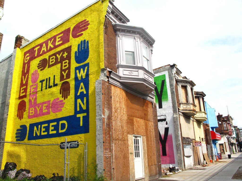 Stephen Powers, Give Take, A Love Letter For You, City of Philadelphia Mural Arts Program