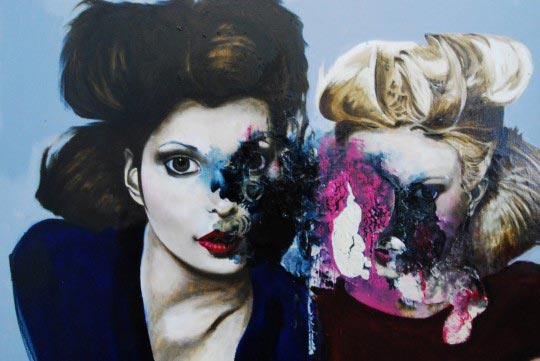Tom Baker, Liquid N° 1, huile sur toile, 100 x 73 cm, 2010 