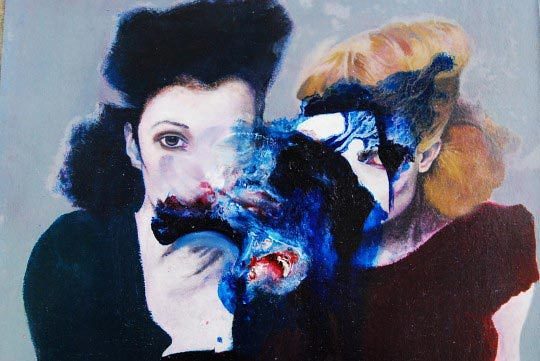 Tom Baker, Liquid N° 4, huile sur toile, 33 x 24 cm, 2010 
