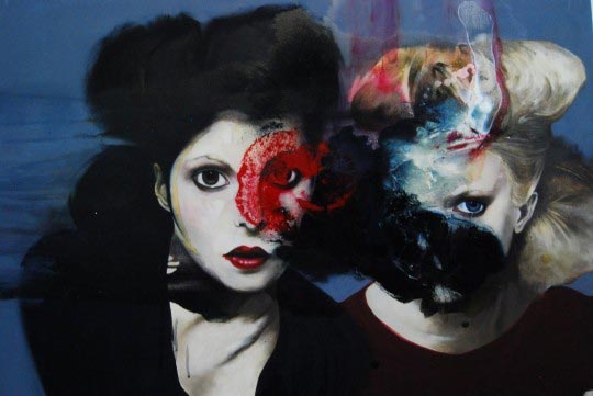 Tom Baker, Liquid N° 5, huile sur toile, 100 x 73 cm, 2010 
