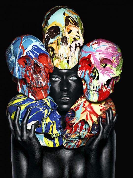 Damien Hirst & John Rankin Waddell, The Painted Skulls 