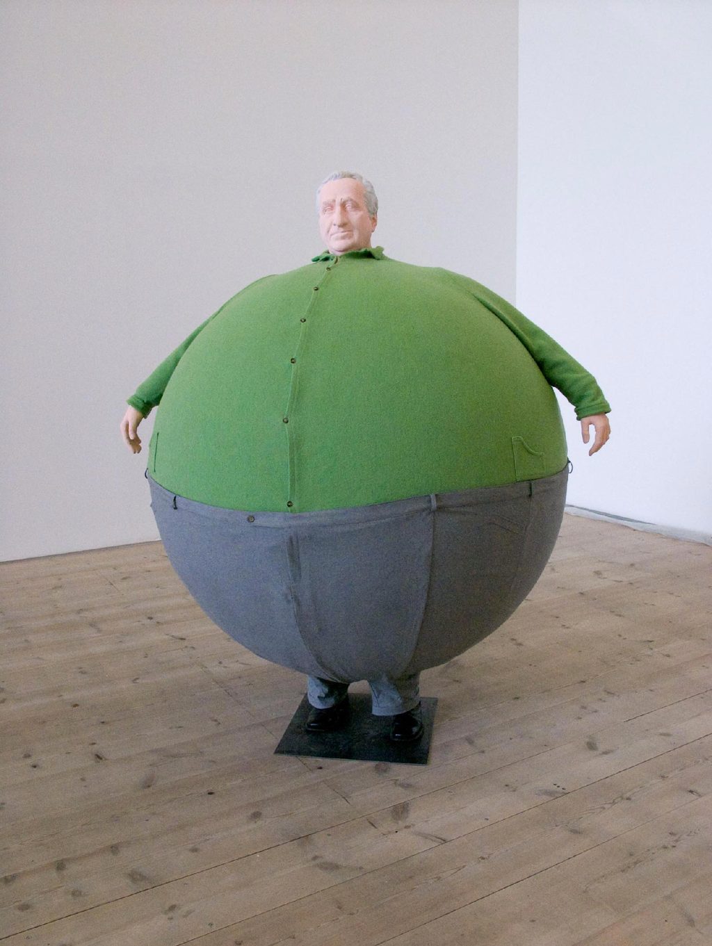 Erwin Wurm, The Artist who swallowed the world when it was still a disc, 2006