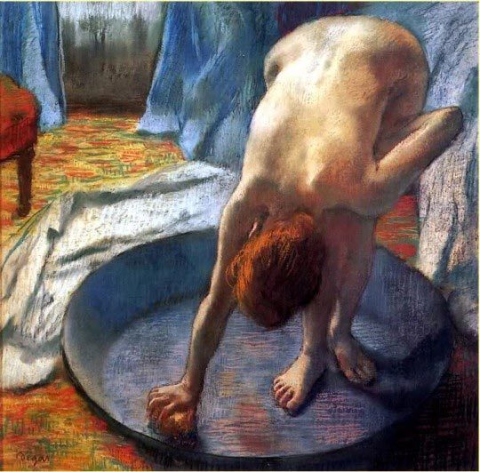 Le Tub, 1886. Pastel sur papier, Edgar Degas