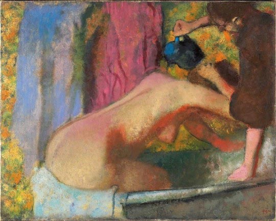 Femme au bain, v. 1895. Pastel, Edgar Degas